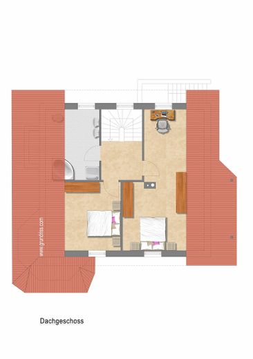 Wellness included: Detached single-family house with sauna in Erfurt-Stotternheim – Grundriss Dachgeschoss