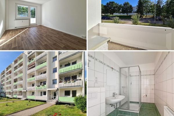 renovierte Balkonwohnung mit Duschbad im bequemen Erdgeschoss