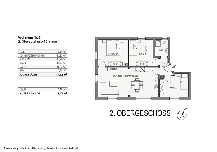 Grundriss 2. Obergeschoss