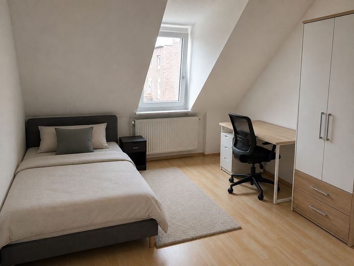 Pokój w mieszkaniu współdzielonym dla 4 osób w Dortmundzie | Umeblowany pokój | 450 € all-in – Zimmer