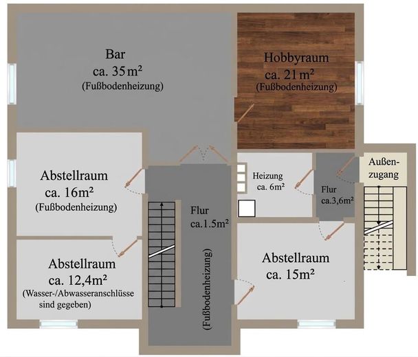 Luxueuze woning in Quickborn – Grundriss UG