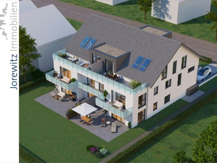 Hoberge-Uerentrup: Exklusive 3 Zimmer-Wohnung im KfW-40-Standard mit Terrasse und eigenem Garten – Foto 1