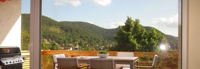 Südbalkon vom Wohnzimmer