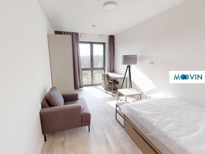 Möbliertes Standard-Apartment mit EBK, ALL-IN-MIETE, UVM. am Rheinufer – Wohnbereich