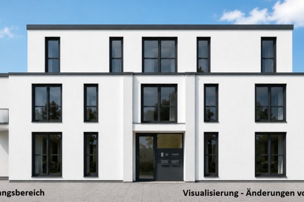 Moderne Neubau-Erdgeschosswohnung mit Terrasse und eigenem Gartenanteil
