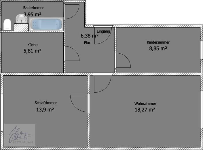 *** IHR NEUES ZUHAUSE WARTET - 3-RAUM-WOHNUNG IN ZEITHAIN MIT RENOVIERUNGSVORTEIL ZUR MIETE! *** – Grundriss
