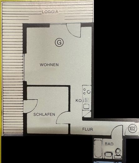Senioren-Apartment am Isarhochufer als Kapitalanlage und zur perspektivischen Eigennutzung – Grundriss