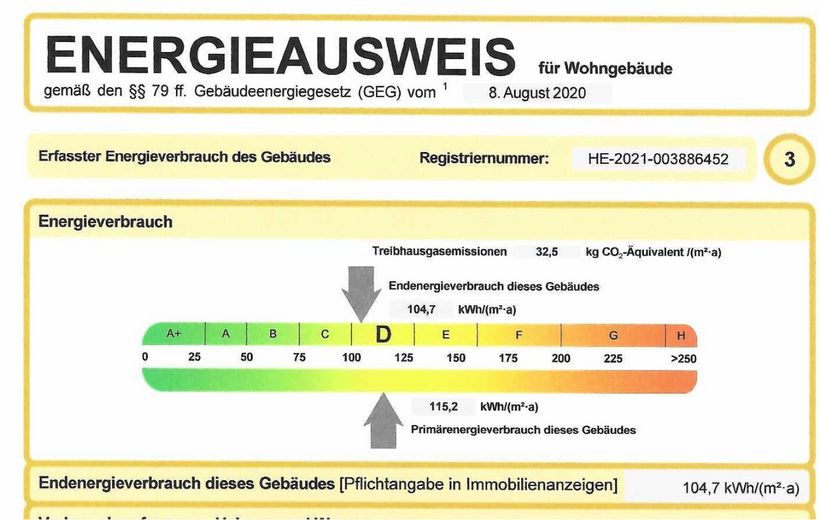Gut geschnittene 4Zi Wohnung in Schöneck - Eigennutzung oder Kapitalanlage über 5% Rendite! – Energieausweis