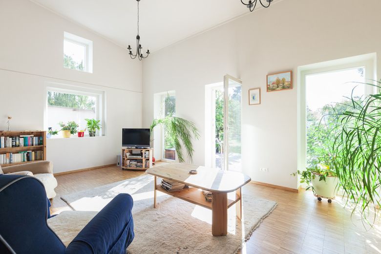 Einfamlienhaus am Plessowere See – Wohnzimmer