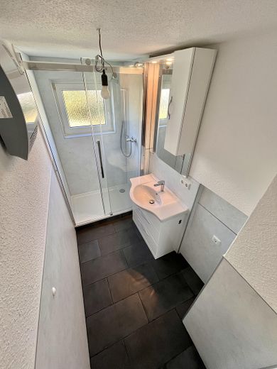 Rénovée en profondeur et prête à emménager : appartement moderne de 3 pièces en rez-de-chaussée à Hechingen | 61,5 m² – Bad