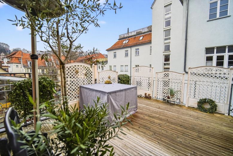 Stilvoll wohnen in der Esslinger Altstadt - 4,0 Zimmer Wohnung (provisionsfrei & leerstehend) – Dachterrasse