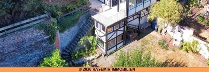 Zauberhaftes Fachwerk-Juwel mit Panoramablick auf den Rhein & Burg Katz