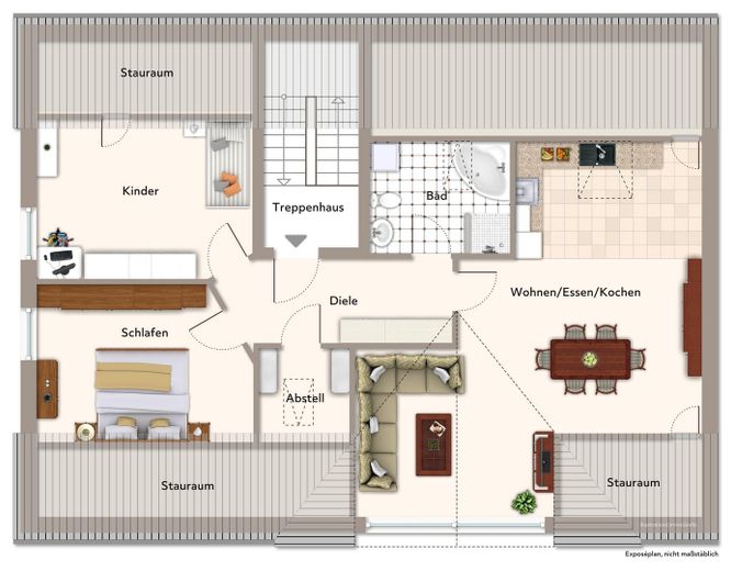 3-Zimmer-Dachgeschosswohnung mit Bergblick – Foto 10