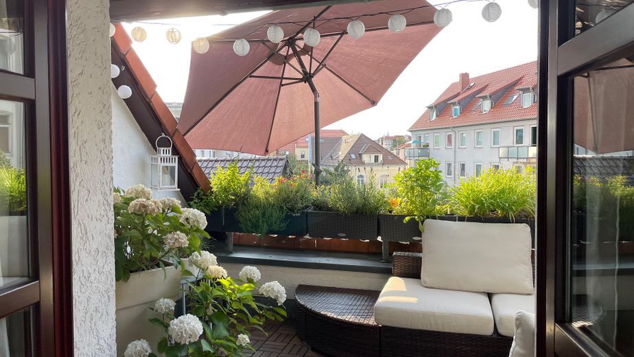 Lichtdurchflutetes Wohlfühl-Zuhause in Braunschweigs Herzen zum Einziehen, Durchatmen und Ankommen – Balkon
