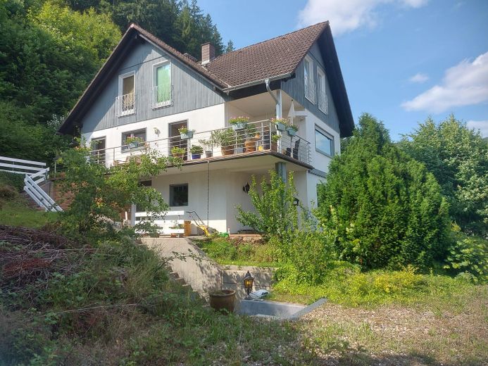 Hausansicht vom Garagendach