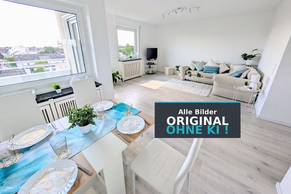 PROVISIONSFREI - sofort einziehen - Helle 3-Zimmerwohnung mit Blick zur Pfalz, komplett renoviert