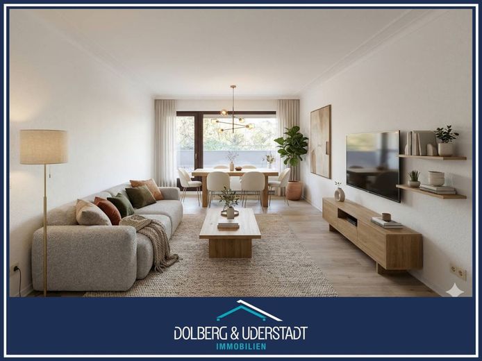 Attraktives Rahlstedt: Balkon miot 2-Zimmer Wohnung mit Tiefgaragenplatz kutzfristig verfügbar. – Titelbild