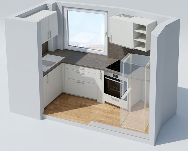 Appartement 1 pièce fraîchement rénové avec vue panoramique sur Elmshorn – Photo 2