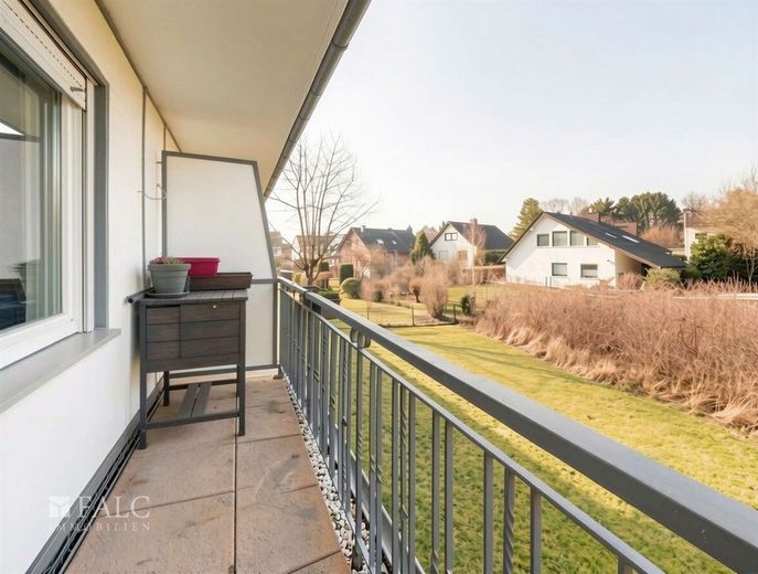 Clevere Kapitalanlage: Vermietete Singlewohnung mit Blick ins Grüne – Balkon