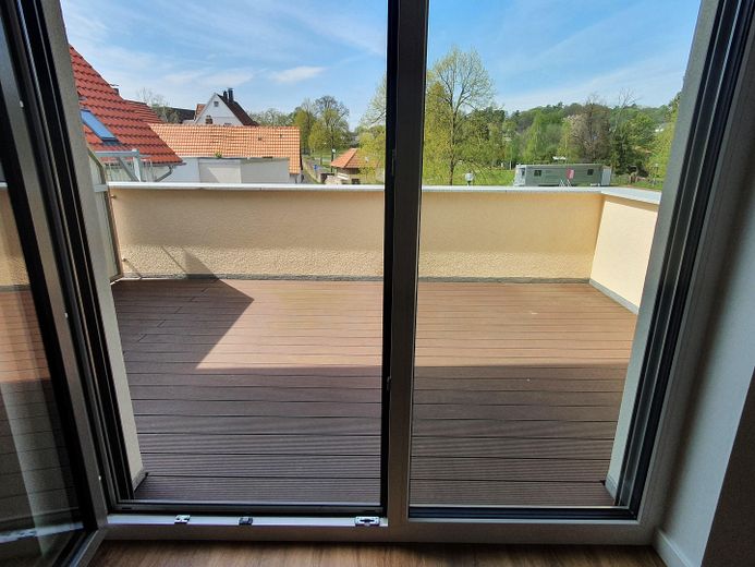 Splendido appartamento attico nel cuore di Hofgeismar – Zugang zur Dachterrasse