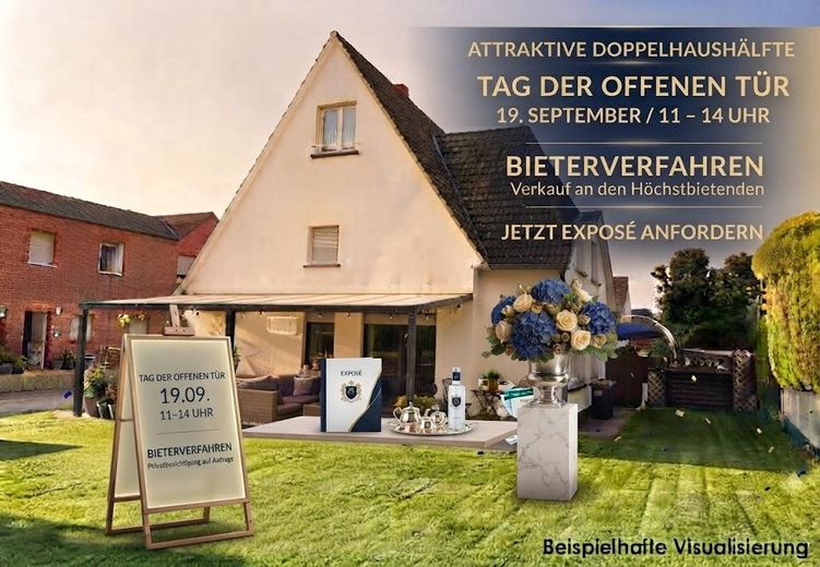 Porzione di bifamiliare a Beckum - create la vostra casa! – Tag der offenen TÜR _ Bieter