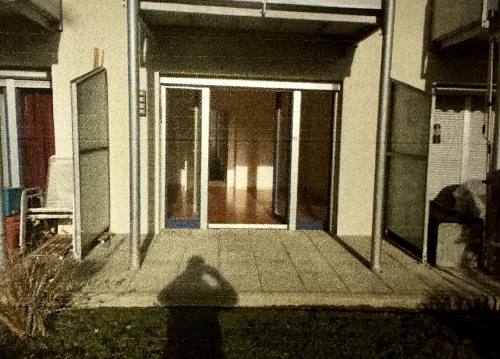 Blick auf Terrasse vom Garten 