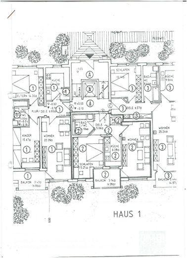 Grundriss der Wohnung