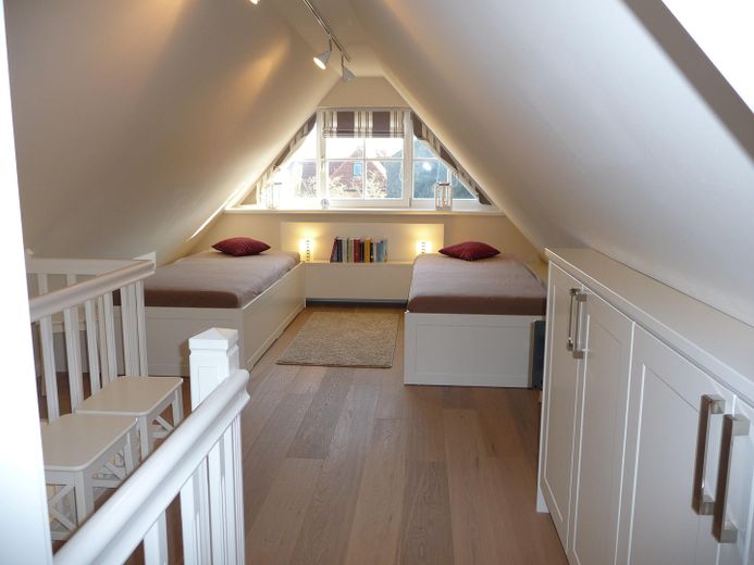 2 Einzelbetten in der Galerie