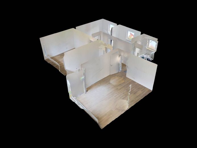 Moderne 4-kamerwoning met TERRASSE en ligbad – 3D-Ansicht Grundriss