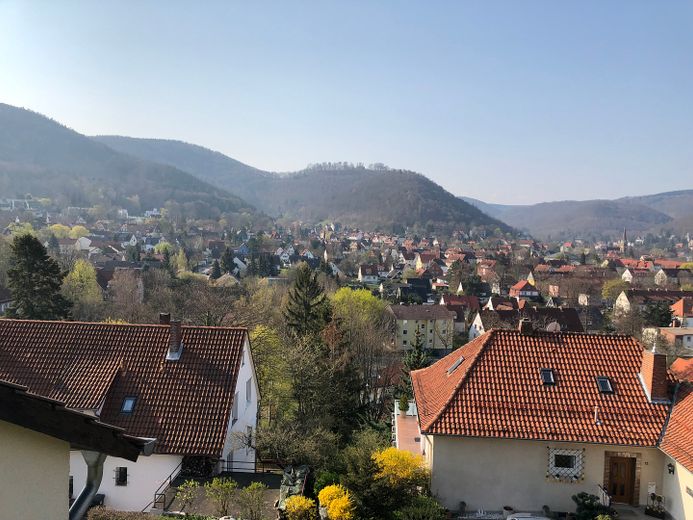 Fernblick über Bad Harzburg trifft Spa-Feeling: geöltes Parkett, Vollbad, Dampfsauna & 2 Balkone – Weitblick 2