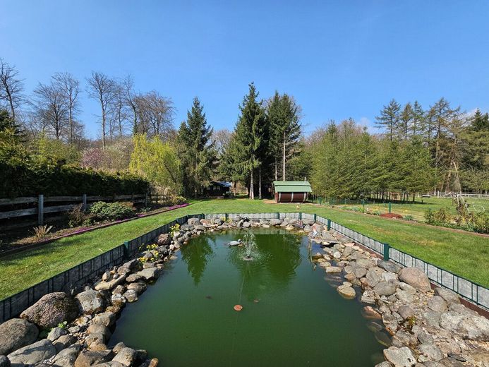 Idyllisches Waldidyll: Sauna, Wintergarten, riesigem Gartenparadies! – Garten