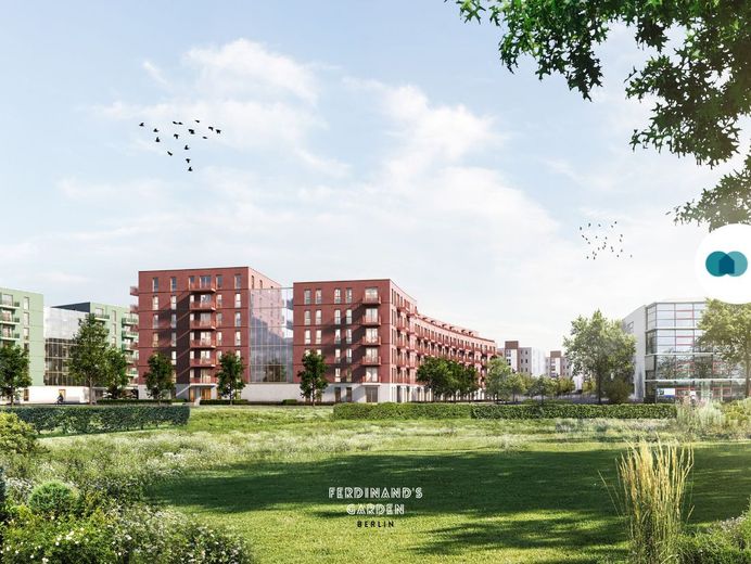 Geräumige 2-Zimmer-Wohnung mit EBK und 2 BALKONEN im Neubauquartier 'Ferdinand's Garden' – Außenansicht III