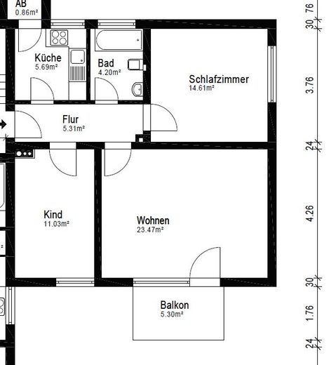 Renovierte Wohnung mit Stellplatz, Bakon und Garten in ruhiger Lage – Foto 9