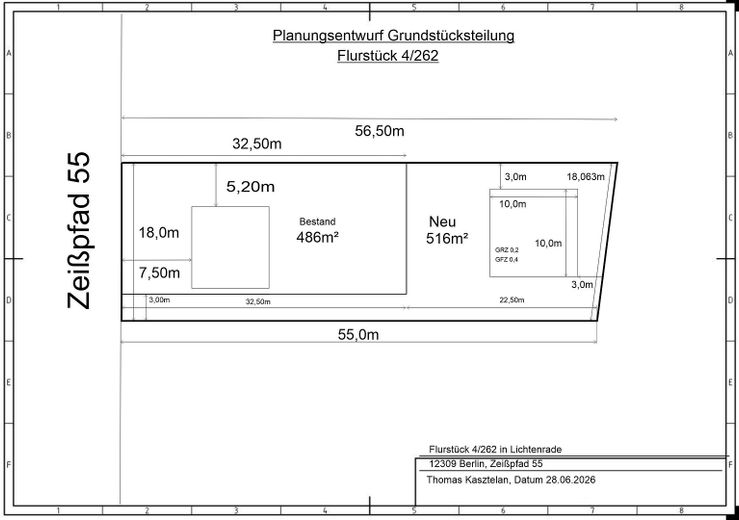 Verkaufe schönes Einfamilienhaus in Lichtenrade mit großem Garten von Privat ohne Makler – Grundstück mit Teilungplan