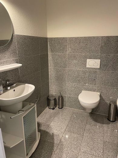 520 m² Gewerbeeinheit: Büro (160 m²), Produktion (200 m²), erweiterbares Lager (160 m²) – WC Damen