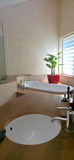 Hochwertiges Architektenhaus mit Wintergarten, Teich und 1.541 m² Grundstück in Albstadt-Tailfingen – Freistehende Badewanne