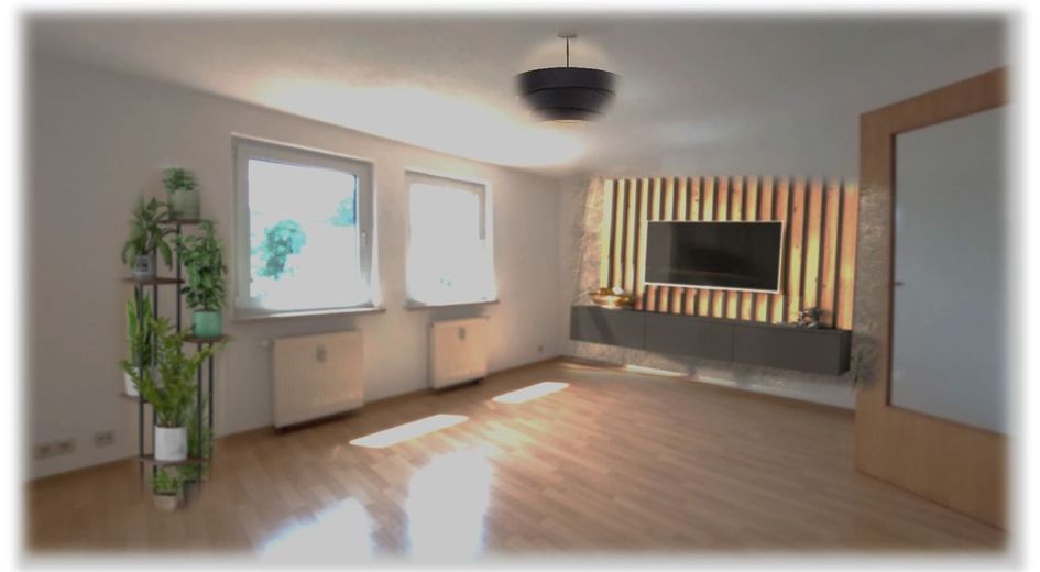 Preistipp: gepflegte 3- Zimmer Dachgeschosswohnung in Merkers zu vermieten – Wohnzimmer_TV
