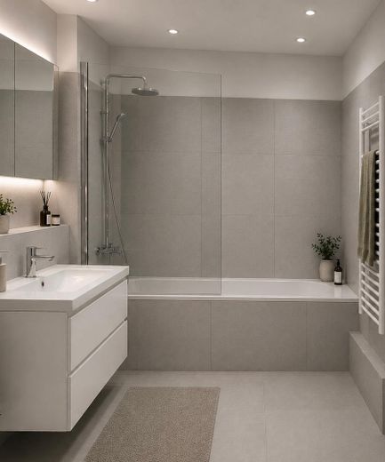 Première occupation après rénovation - appartement de 3 pièces au Schmölderpark – Badezimmer