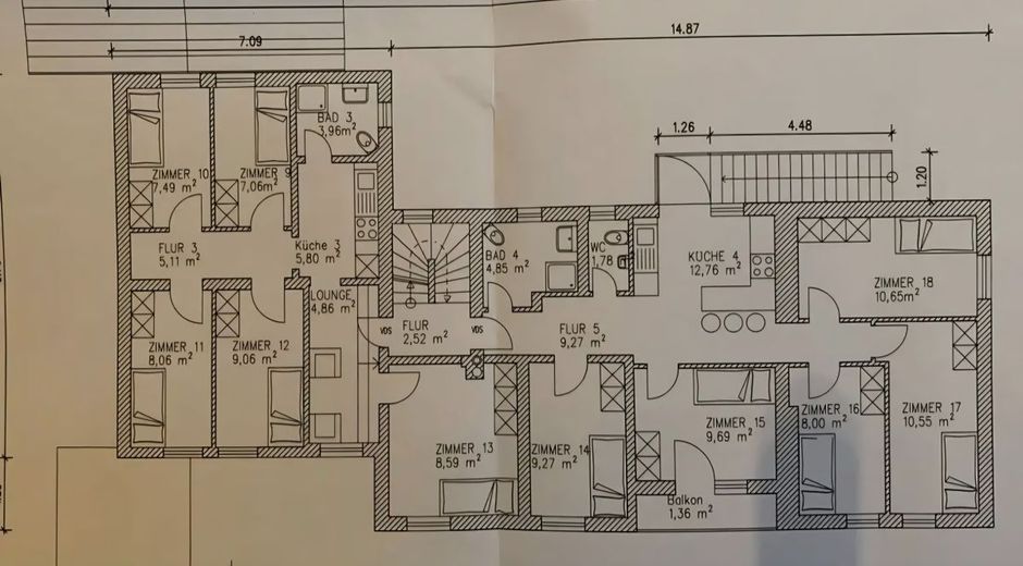 Top renoviertes Gästehaus mit 10,1 % Rendite - sofort durchstarten! – Grundriss OG