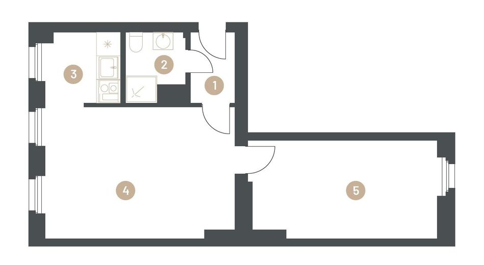 NIEUW: Vrije en volledig gerenoveerde 2-kamerwoning in Berlin-Mitte/Wedding | zonder makelaarscourtage – Grundriss