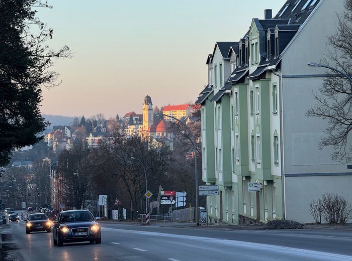 Blick auf Altstadtkern Haustür