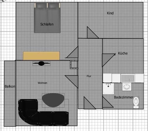 Grundriss der Wohnung