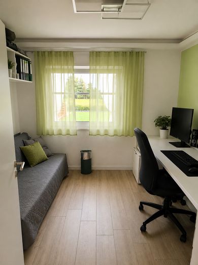 Bungalow mit mitoyenneté rénové sur le plan énergétique (A+) avec patio-jardin privé et vue dégagée sur la verdure – Büro