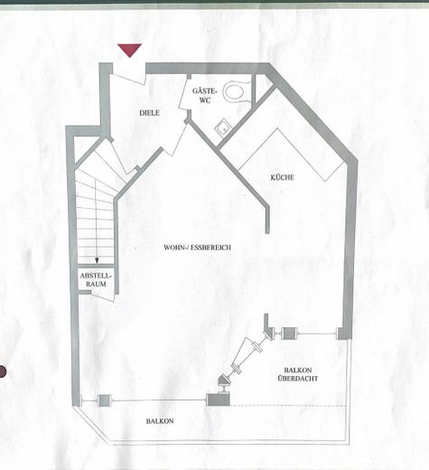 Findorff Atelier Maisonette Mieszkanie – Grundriss Unten
