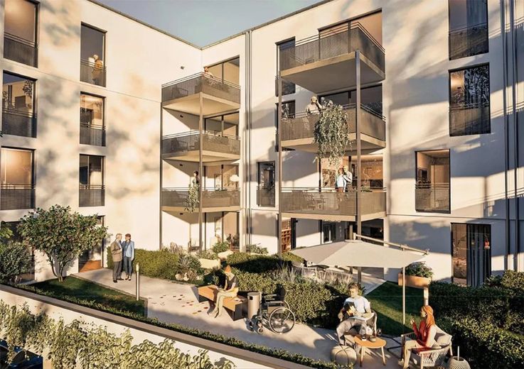 Care Living Gehrden, 3.Stock – Ansicht Hausrückseite