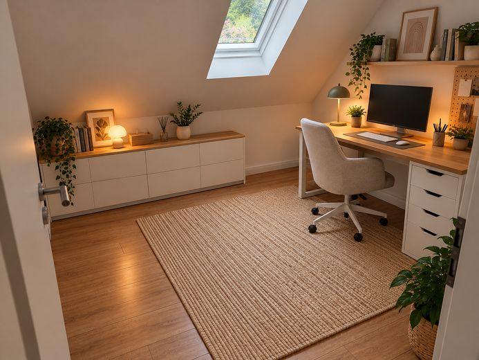 Schledehausen-3-Zimmer Dachgeschosswohnung 2.OG – Büro