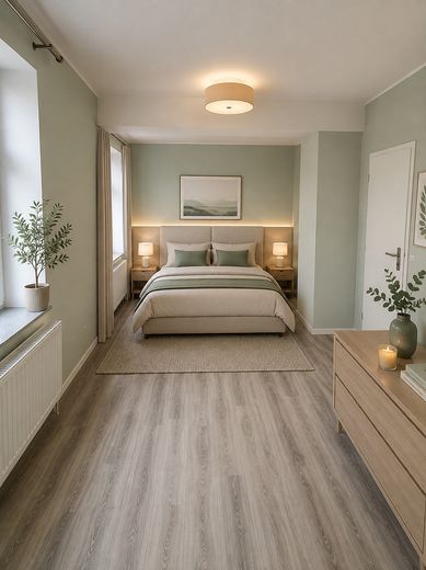 3-Zi. Wohnung + Balkon + Keller + Garten + Aufzug – Schlafzimmer 2