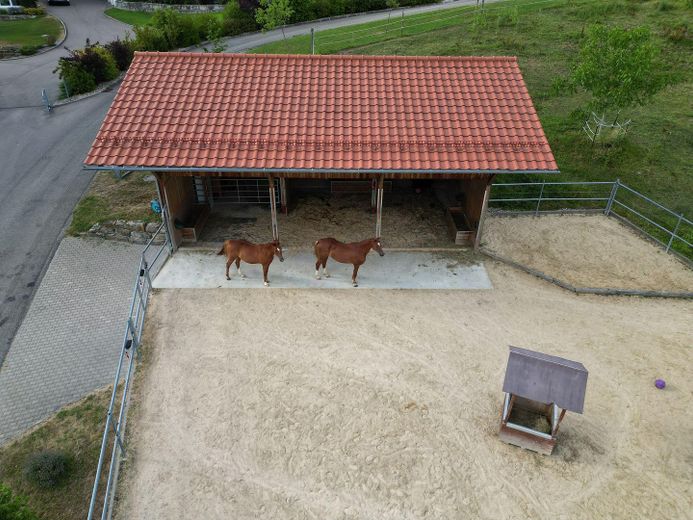 Separate Koppel mit Stall