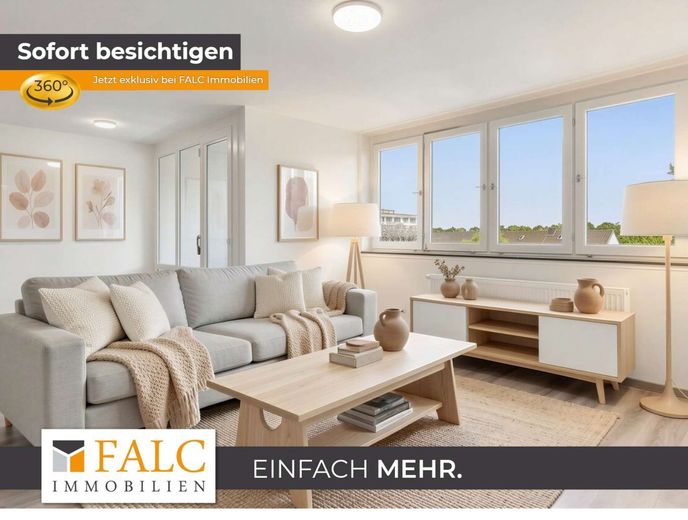 Kleine Einheit, großes Potenzial - kernsaniertes Apartment als attraktive Kapitalanlage – Wohnzimmer