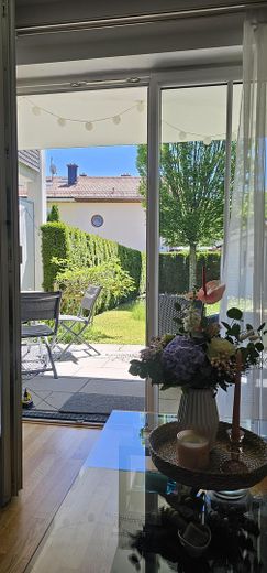 Blick vom Wohnzimmer